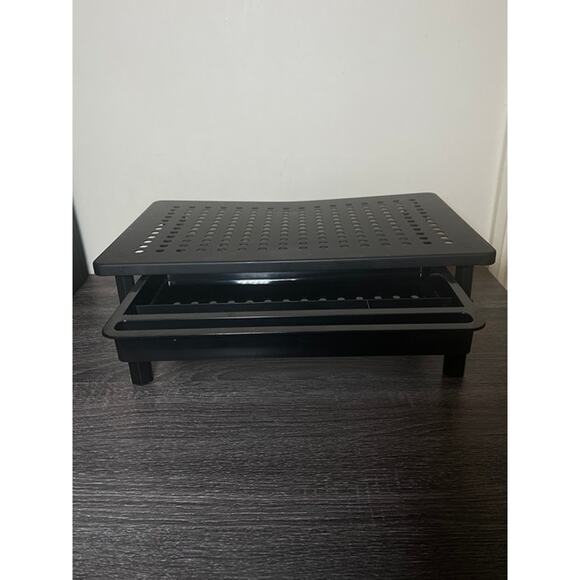 Monitor Stands With Office Supplies Organizer - Pair - USED - Picture 1 of 5
